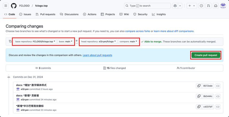 Creating a New Pull Request
